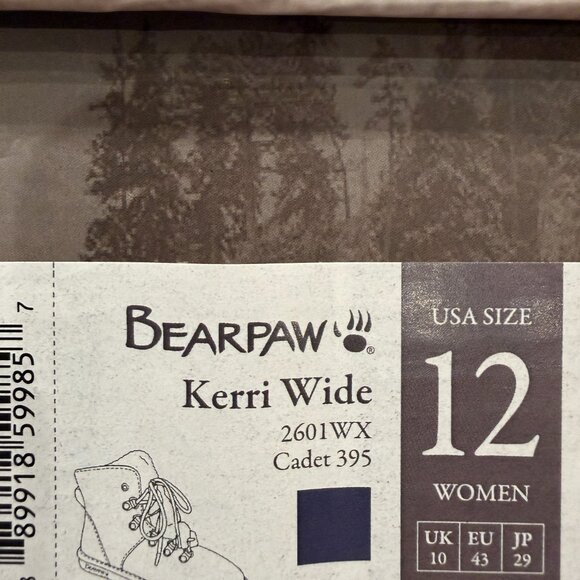 BearPaw🐻 Kerri WIDE Charcoal Lace-Up Boots - CADET - Picture 7 of 8